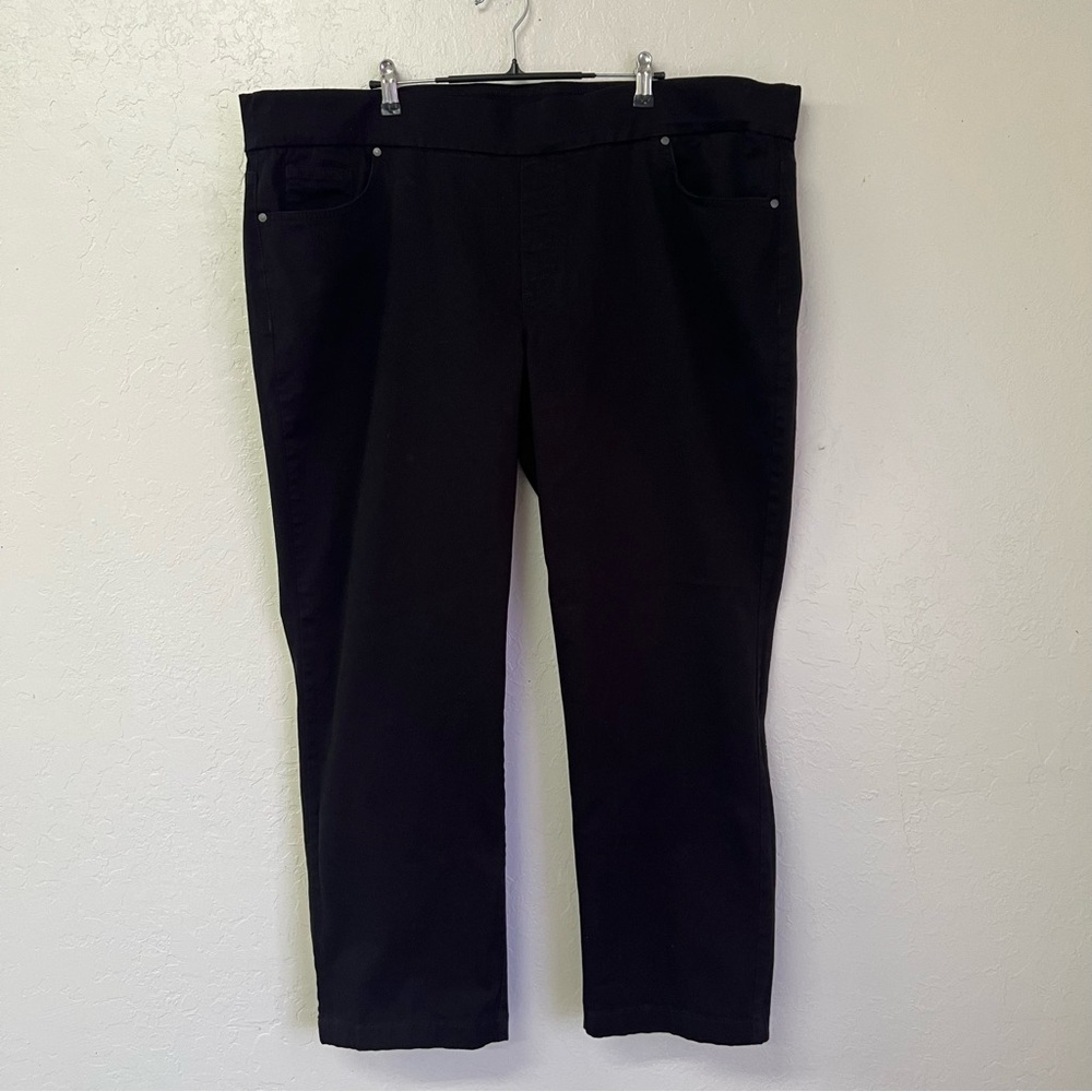 Gloria Vanderbilt All Around Slimming Pull On Straight Leg Jeans Sz 22W EUC‎